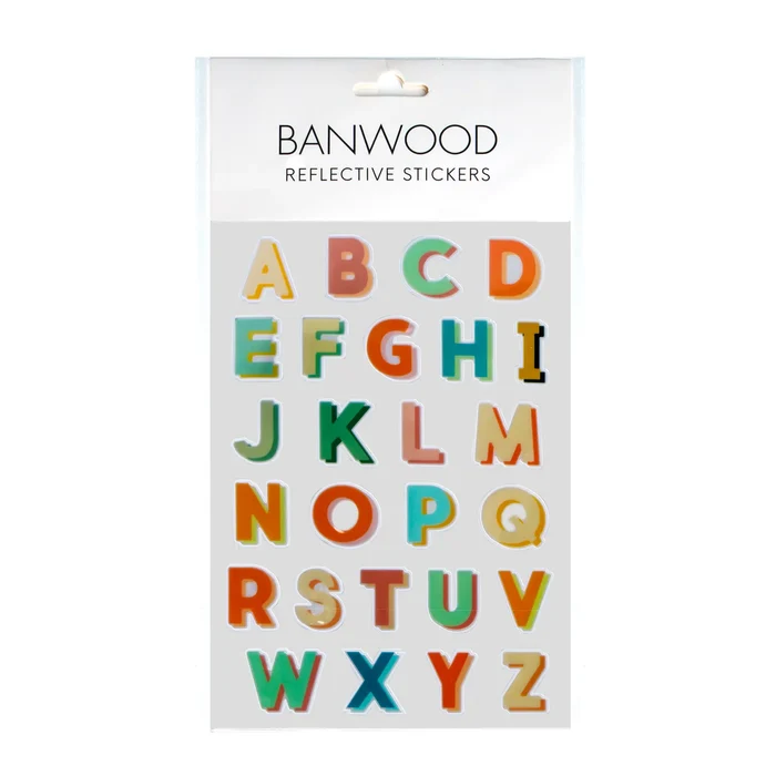 BANWOOD REFLECTIVE STICKERS - ALPHABET.