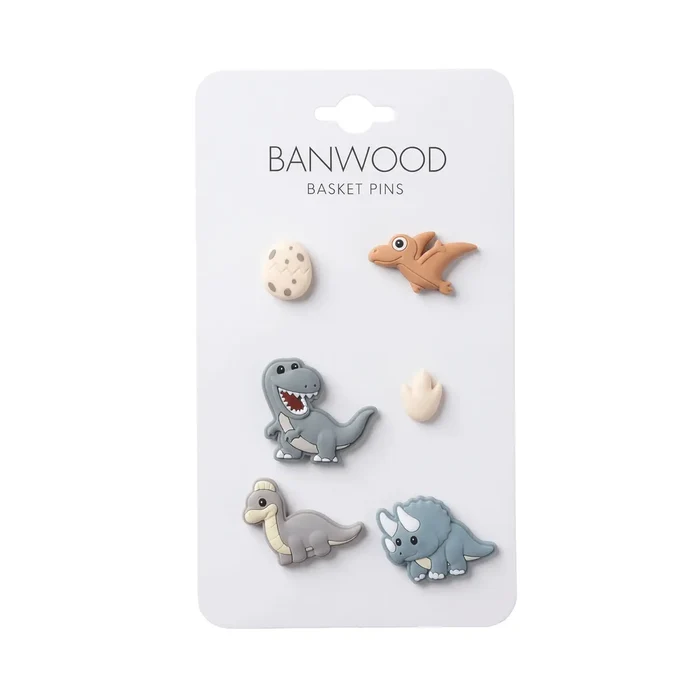 BANWOOD BASKET PINS - DINOSAURES.