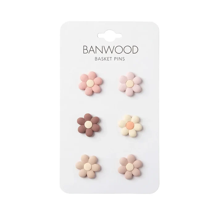 BANWOOD BASKET PINS - FLOWERS.