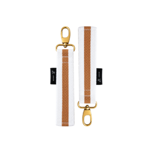 Attaches poussette blanc & camel – Zakuw.