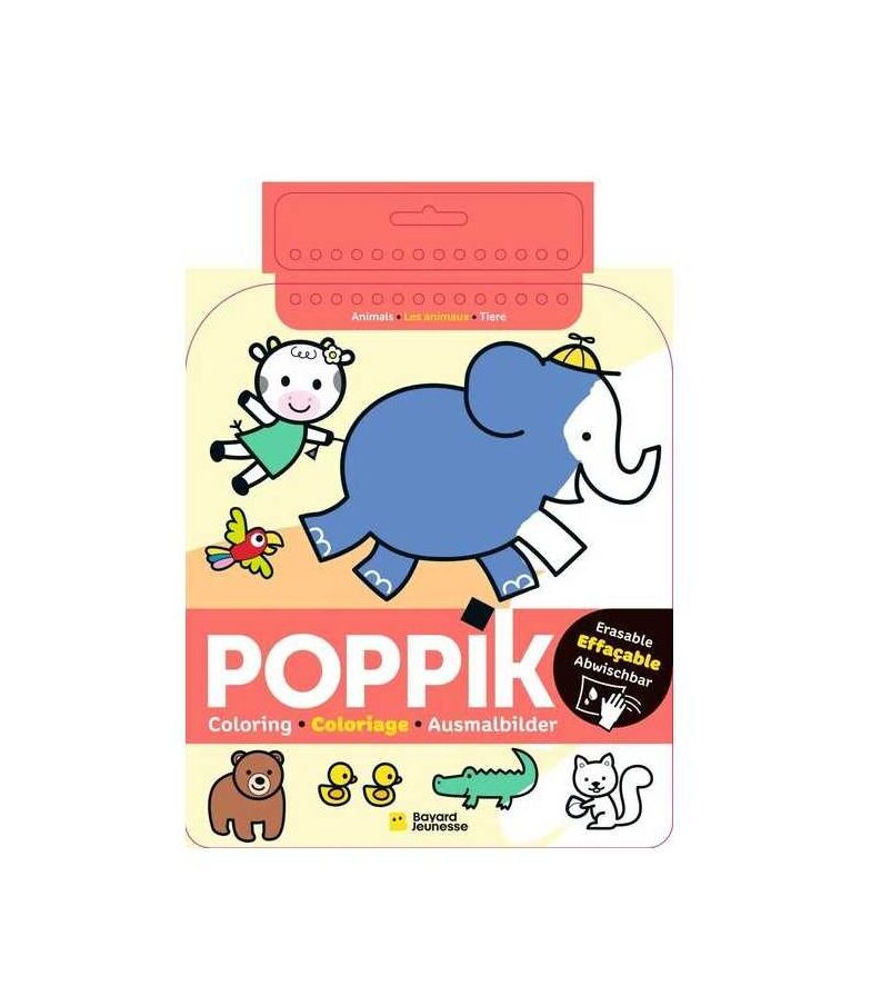 COLORIAGE MAGIQUE (effaçable) LES ANIMAUX - Poppik.