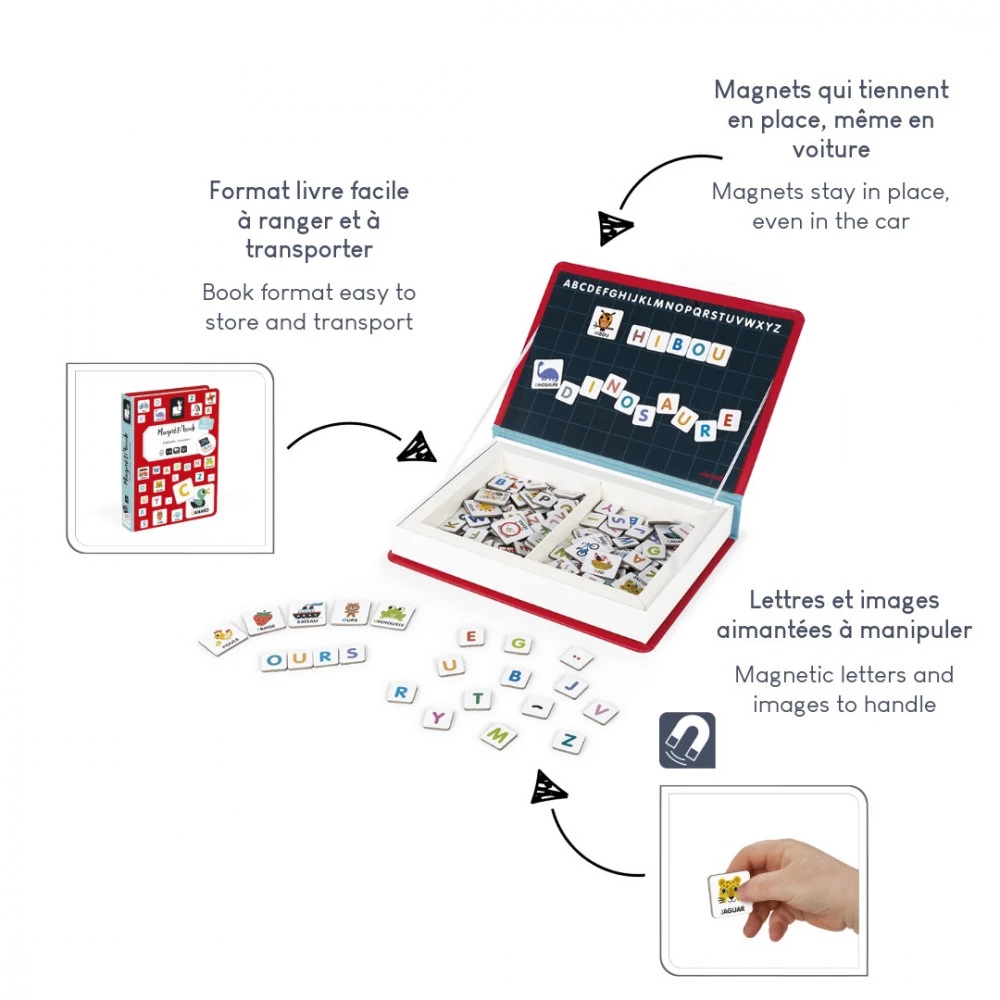 Magnéti'book alphabet français 142 magnets - Janod. - Image 3