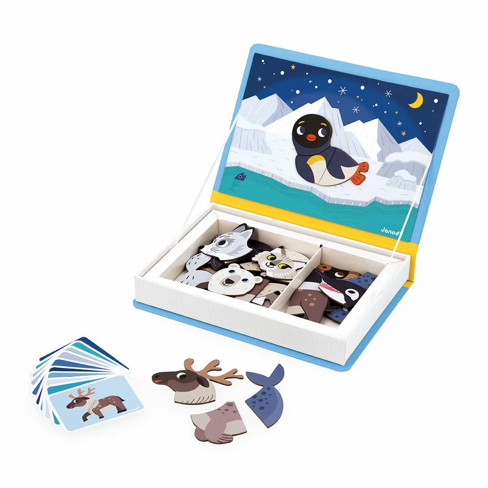 Magnéti'book Animaux Polaires 30 magnets - Janod. - Image 2
