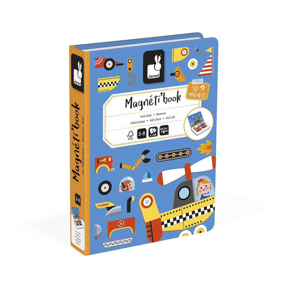 Magnéti'book bolides 50 magnets - Janod.