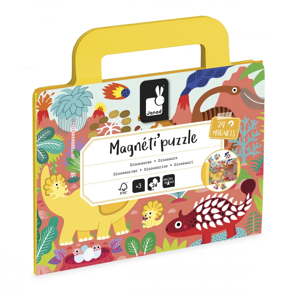 Magnéti'puzzle Dino 24 pièces - Janod.