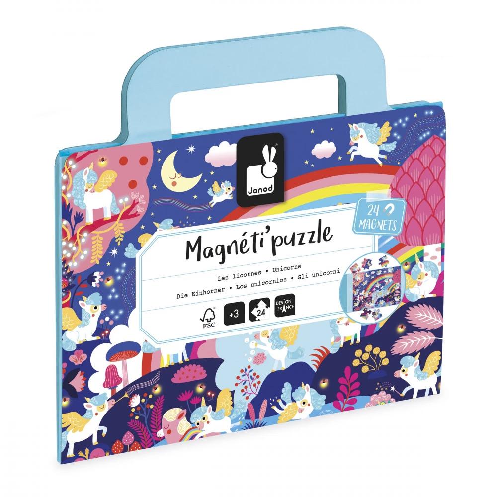 Magnéti'puzzle Licornes 24 pièces - Janod.