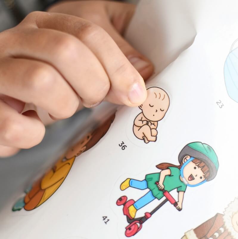 Poster en stickers le corps humain, activite educative | Poppik. - Image 4