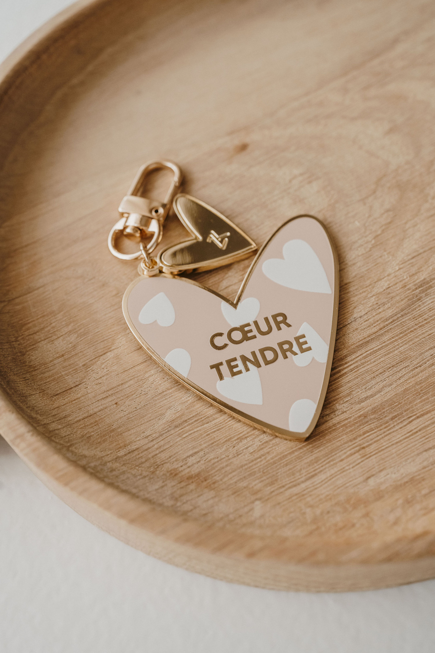 Porte clé émaillé cœur Tendre - Zakuw.