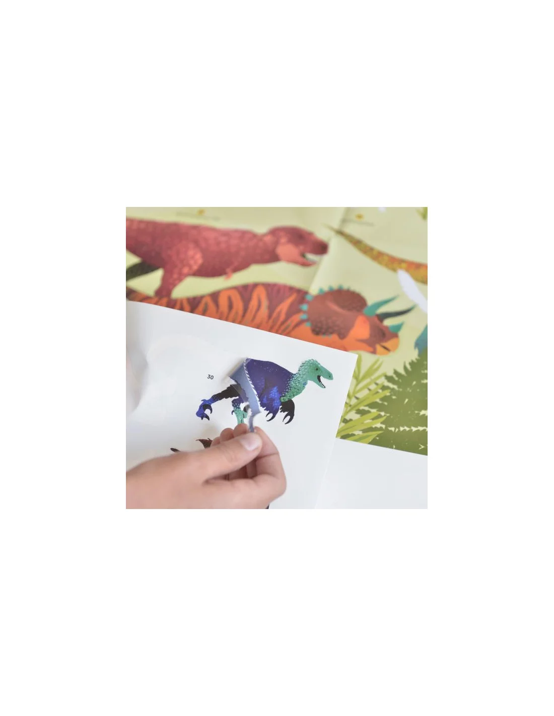 Poster en stickers dinosaures, activite educative | Poppik. - Image 4