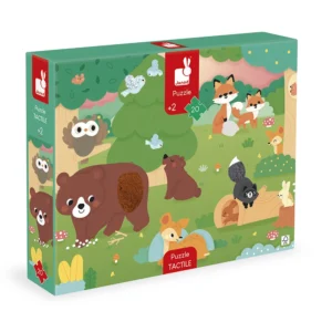 Puzzle Tactile &lsquo;La Forêt&rsquo; 20 pièces – Janod.