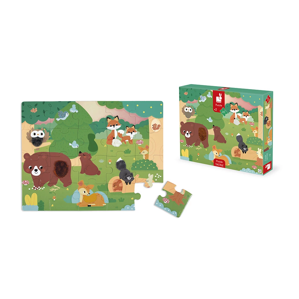Puzzle Tactile 'La Forêt' 20 pièces - Janod. - Image 10