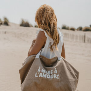 Sac XL velours A la vie à l&rsquo;amour – Zakuw.