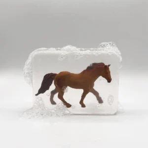 Savon Ludi Soap Cheval marron.