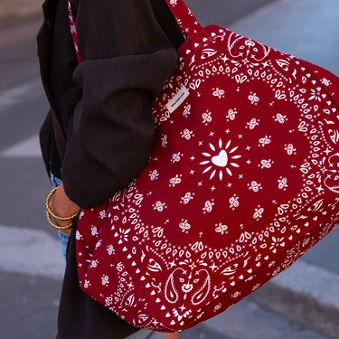 Cabas XXL Bandana Cherry - Mon petit Léon. - Image 2